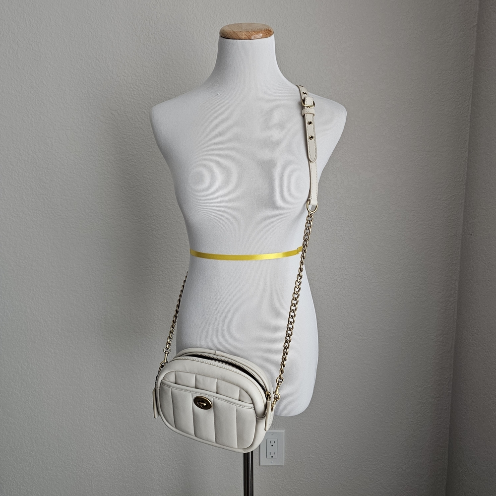 Coach Ivory Quilted Crossbody Bag